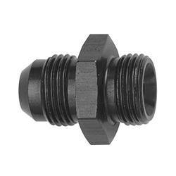 Fitting, Adapter, AN to Metric Threads, Straight, Aluminum, Black Anodized, -10 AN, M12 x 1.5, Each