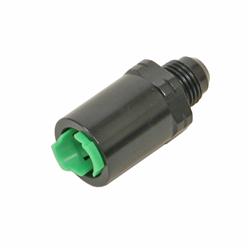 Fitting, EFI Adapter, Straight, Male -6 AN to 3/8 in. Female Spring Lock, Aluminum, Black Anodized, Each