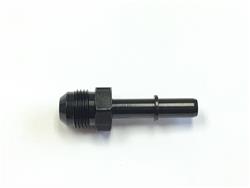 Fitting, EFI Adapter, Straight, Male -8 AN to 3/8 in. Male Quick Connect, Aluminum, Black Anodized, Each