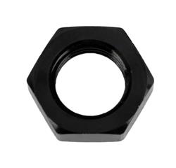 Fitting, Bulkhead Nut, -6 AN, Aluminum, Black Anodized, Each