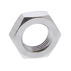 Fitting, Bulkhead Nut, -6 AN, Aluminum, Clear Anodized, Each