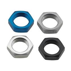 Fitting, Bulkhead Nut, -3 AN, Aluminum, Clear Anodized, Each