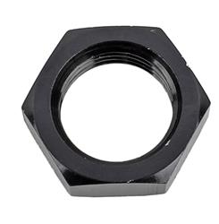 Fitting, Bulkhead Nut, -8 AN, Aluminum, Black Anodized, Each