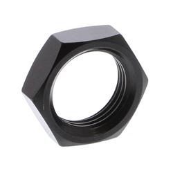 Fitting, Bulkhead Nut, -10 AN, Aluminum, Black Anodized, Each