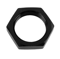 Fitting, Bulkhead Nut, -16 AN, Aluminum, Black Anodized, Each