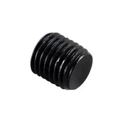 Fitting, Internal Allen Head Pipe Plug, 1/16 in. NPT, Aluminum, Black Anodized, Each