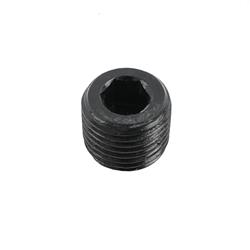 Fitting, Internal Allen Head Pipe Plug, 1/8 in. NPT, Aluminum, Black Anodized, Each