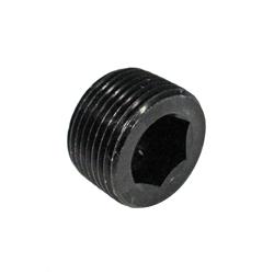 Fitting, Internal Allen Head Pipe Plug, 3/4 in. NPT, Aluminum, Black Anodized, Each