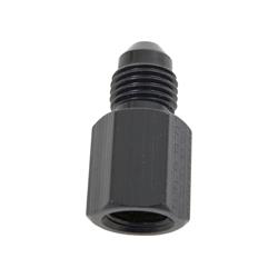 Fitting, Straight, Gauge Adapter, -4 AN Male to 1/8 in. NPT Female Gauge Port, Aluminum, Black, Each