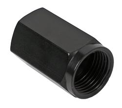 Fitting, Temperature Adapter, Straight, Female -8 AN to Female 5/8-18 in. UNF, Aluminum, Black Anodized, Each