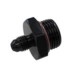 Fitting, Adapter, AN to Straight Cut, Straight, Aluminum, Black Anodized, -4 AN, -10 AN, Each