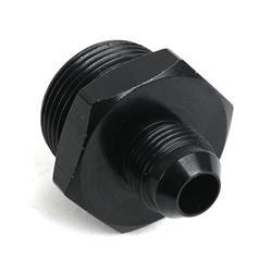 Fitting, Adapter, AN to Straight Cut, Straight, Aluminum, Black Anodized, -8 AN, -16 AN, Each