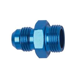 Fitting, Adapter, AN to Straight Cut, Straight, Aluminum, Blue Anodized, -8 AN, -6 AN, Each