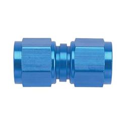 Fitting, Coupler, Union, AN to AN, Straight, Aluminum, Blue Anodized, -8 AN, -8 AN, Swivel, Each