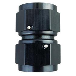 Fitting, Coupler, Union, AN to AN, Straight, Aluminum, Black Anodized, -12 AN, -12 AN, Swivel, Each