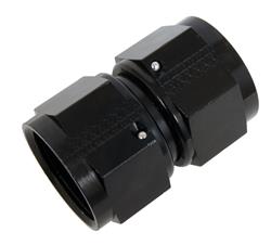 Fitting, Coupler, Union, AN to AN, Straight, Aluminum, Black Anodized, -16 AN, -16 AN, Swivel, Each