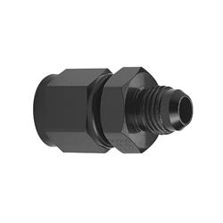 Fitting, Reducer, AN to AN, Straight, Aluminum, Black Anodized, -8 AN, -6 AN, Swivel, Each