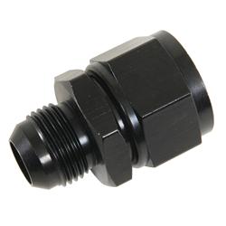 Fitting, Reducer, AN to AN, Straight, Aluminum, Black Anodized, -16 AN, -12 AN, Swivel, Each