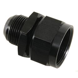 Fitting, Reducer, AN to AN, Straight, Aluminum, Black Anodized, -20 AN, -16 AN, Swivel, Each