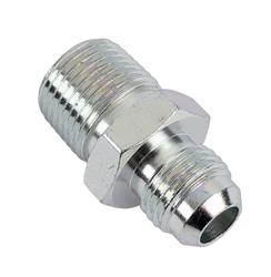 Fitting, Adapter, AN to NPT, Straight, Steel, Zinc, -6 AN, 3/8 in. NPT, Each