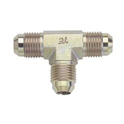 Fitting, Tee Adapter, -3 AN Male Tee, Steel, Zinc Plated, Each