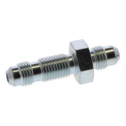 Fitting, Straight, Bulkhead Union, -4 AN, Steel, Zinc Plated, Each