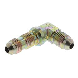 Fitting, 90 Degree, Bulkhead Union, -4 AN, Steel, Zinc Plated, Each
