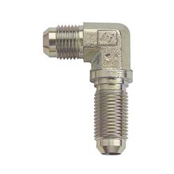 Fitting, 90 Degree, Bulkhead Union, -6 AN, Steel, Zinc Plated, Each