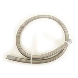 AN Hose, 6000 Series, PTFE Lined, Braided Stainless Steel, -12 AN, 3 ft. Length, Each
