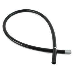 AN Hose, 6000 Series, PTFE Lined, Braided Stainless Steel, -8 AN, 3 ft. Length, Black Cover, Each