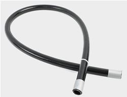 AN Hose, 6000 Series, PTFE Lined, Braided Stainless Steel, -10 AN, 3 ft. Length, Black Cover, Each