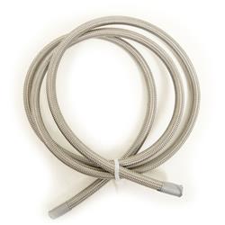 AN Hose, 6000 Series, PTFE Lined, Braided Stainless Steel, -6 AN, 6 ft. Length, Each