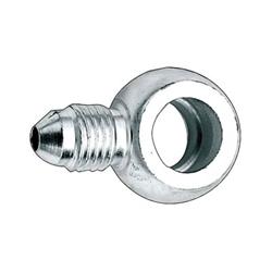 Fitting, Hose End, P.T.F.E., Straight, -3 AN Hose to  3/8 in. Banjo, Steel, Zinc Plated, Each