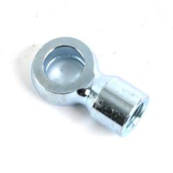 Fitting, Hose End, P.T.F.E., 1/8 in. NPT to  1/2 in. Banjo, Steel, Zinc Plated, Each