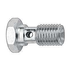 Fitting, Brake Adapter, Banjo Bolt, 7/16-24 in., Steel, Zinc Plated, Each