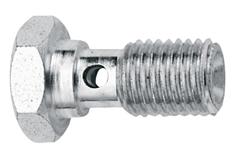 Fitting, Brake Adapter, Banjo Bolt, 1/2-20 in., Steel, Zinc Plated, Each