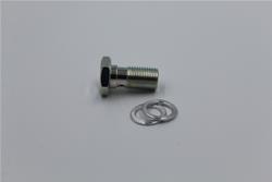 Fitting, Brake Adapter, Banjo Bolt, 12mm x 1.0, Steel, Zinc Plated, Each