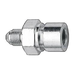 Fitting, Brake, Male -3 AN to Female 1/8 in. NPT, Steel, Zinc Plated, Each