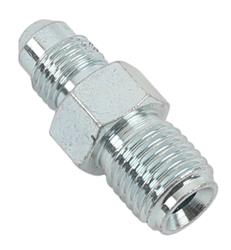 Fitting, Brake, Male -3 AN to Male 7/16-20 in. Inverted Flare, Steel, Zinc Plated, Each
