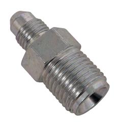 Fitting, Brake, Male -3 AN to Male 9/16-18 in. Inverted Flare, Steel, Zinc Plated, Each