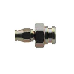 Fitting, Brake, -3 AN Hose to Female 3/8-24 in. Inverted Flare, Steel, Zinc Plated, Each
