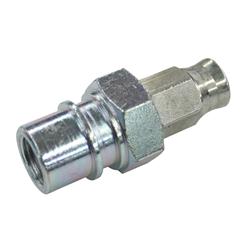 Fitting, Brake, -3 AN Hose to Female 10mm x 1.0 Inverted Flare, Steel, Zinc Plated, Each