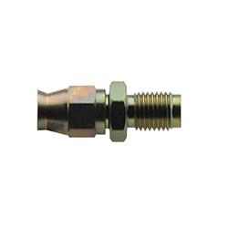 Fitting, Brake, -3 AN Hose to Male 3/8-24 in., Steel, Zinc Plated, Each