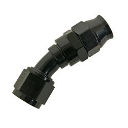 Fitting, Hose End, Real Street, 30 Degree, -10 AN, Aluminum, Black Anodized, Each