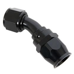 Fitting, Hose End, Real Street, 30 Degree, -12 AN, Aluminum, Black Anodized, Each