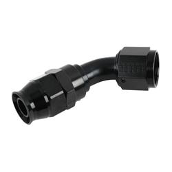 Fitting, Hose End, Real Street, 60 Degree, -10 AN, Aluminum, Black Anodized, Each