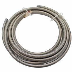 Hose, Series 3000, Braided Stainless Steel, -6 AN, 20 ft. Length, Each