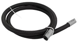 Hose, Premium, Braided Nylon, Synthetic Rubber, Black, -4 AN, 3 ft. Length, Each