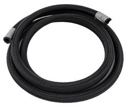 Hose, Premium, Race, -6 AN Size, Synthetic Rubber, Braided Nylon Outer, Black, 500 psi, 6 ft. Length, Each