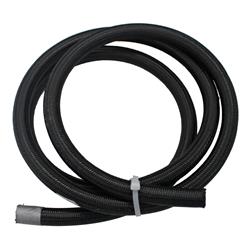 Hose, Premium, Race, -8 AN Size, Synthetic Rubber, Braided Nylon Outer, Black, 500 psi, 6 ft. Length, Each